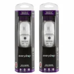 Two boxes of Everydrop Ice & Water Filter 1 standing side-by-side, displaying NSF certification for reducing 28 contaminants including lead and pharmaceuticals.