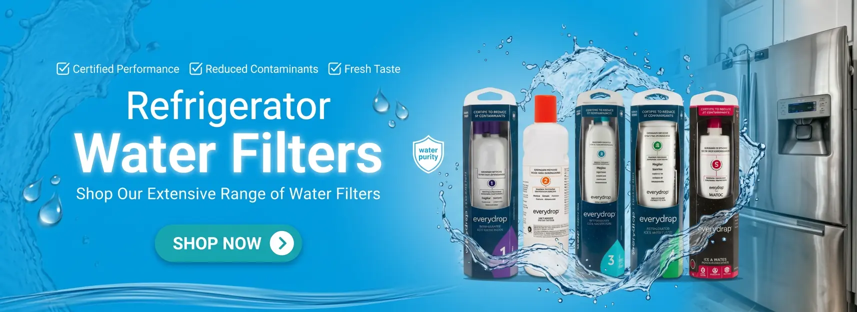 Premium Refrigerator Water Filters for Pure and Fresh Water | Unified Filter 1 Unified Filter