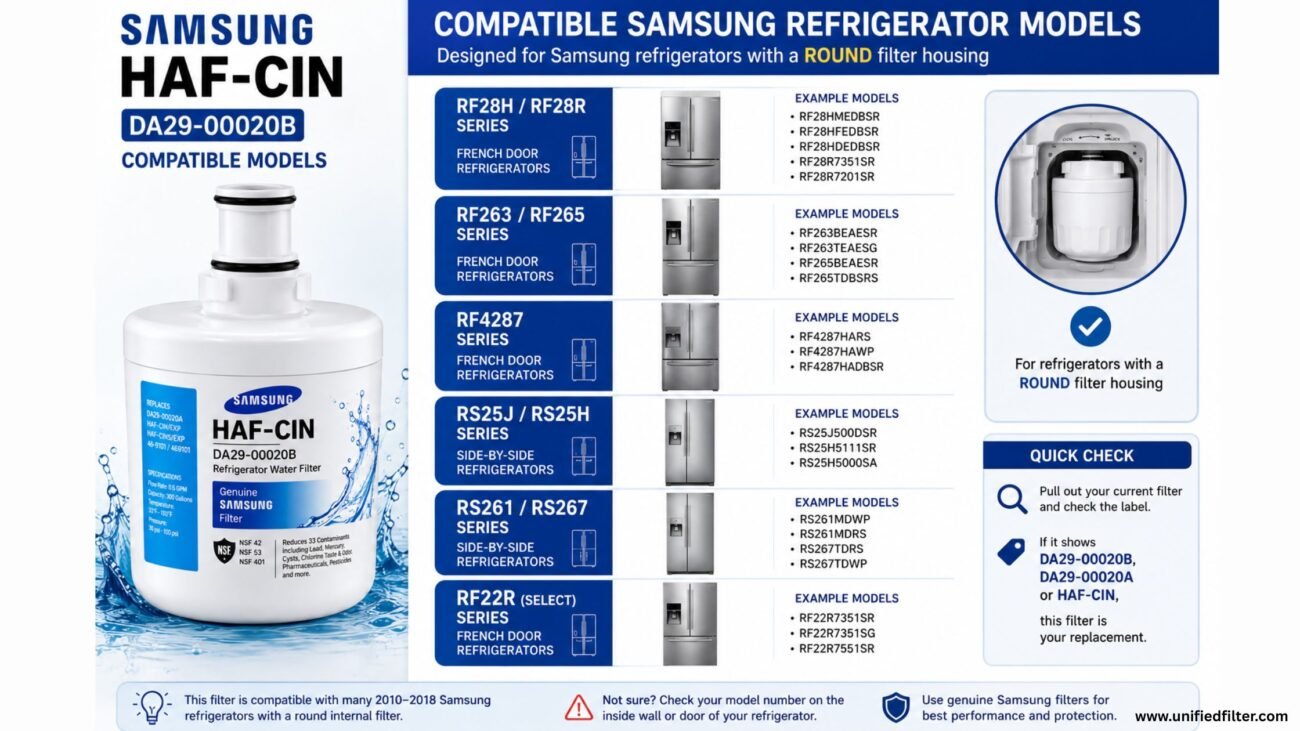 Samsung HAF-CIN Refrigerator Water Filter | DA29-00020B Guide, Models & Replacement 3 How to Replace the Samsung HAF-CIN Water Filter