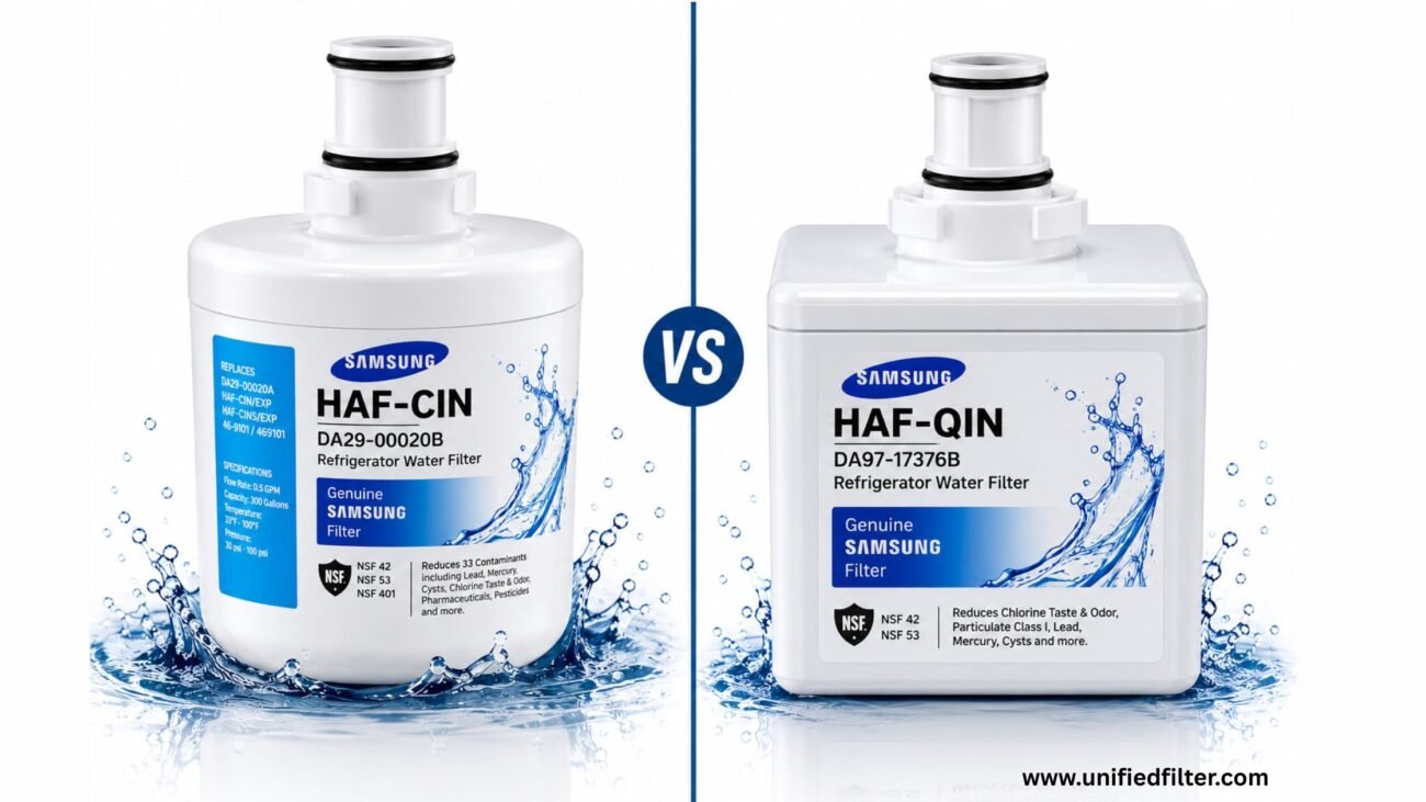 Samsung HAF-CIN Refrigerator Water Filter | DA29-00020B Guide, Models & Replacement 2 HAF-CIN vs HAF-QIN