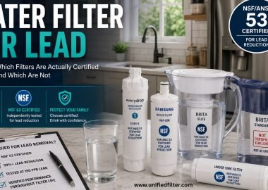 Premium Refrigerator Water Filters for Pure and Fresh Water | Unified Filter 63 Water Filter for Lead