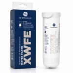 GE XWFE refrigerator water filter — cartridge with retail packaging