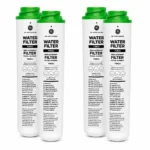GE FQK2J under-sink filter cartridges — cartridge pair close-up