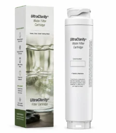 Bosch BORPLFTR30 UltraClarity water filter cartridge with its retail box