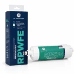 GE RPWFE refrigerator water filter — cartridge close-up
