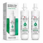 LG LT700P refrigerator water filter — two cartridges with packaging