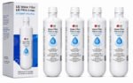 LG LT1000P refrigerator water filter — four cartridges with packaging
