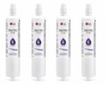LG LT600P refrigerator water filter — four cartridges with packaging