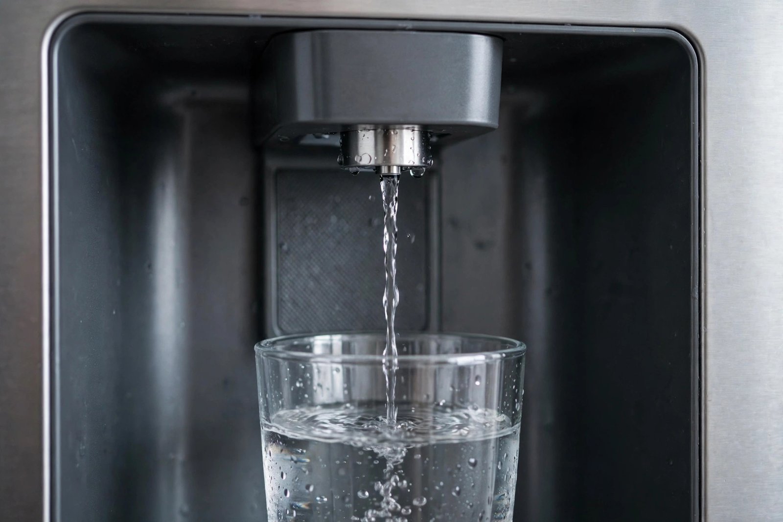 Fridge water dispenser running slowly after a filter change